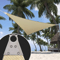 Shademart 35' X 46' X 57.8' Beige Sun Shade Heavy Duty Right Triangle Shade Sail Super Ring Canopy Awning Shades For Patio Carpo
