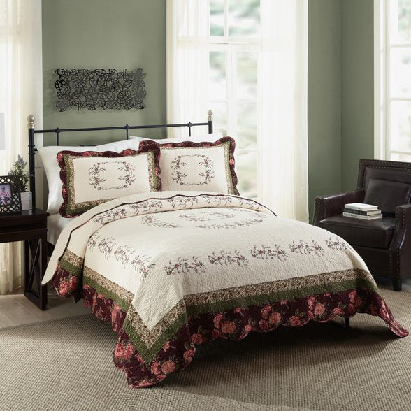 Brooke Kg Quilt Set-3Pc