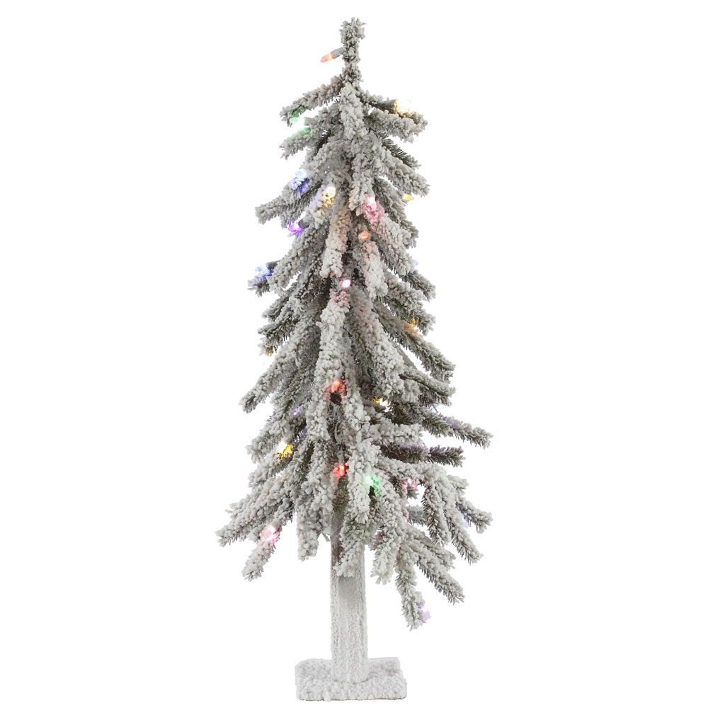 Vickerman 3 X 21 Inch  Flocked Alpine 142T 50Mu Led  A807432Led