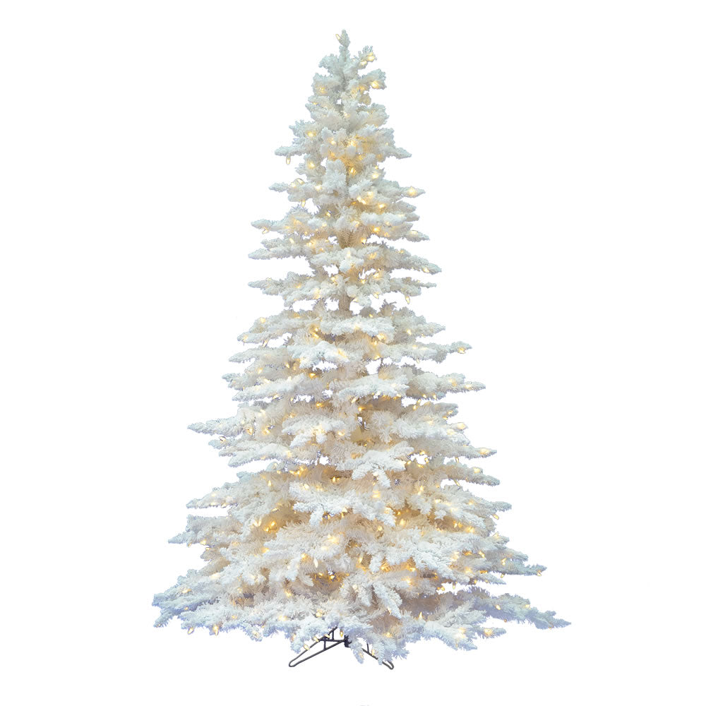 Vickerman 7.5 X 65 Inch  Flocked White 850Led Wmwht  A893676Led