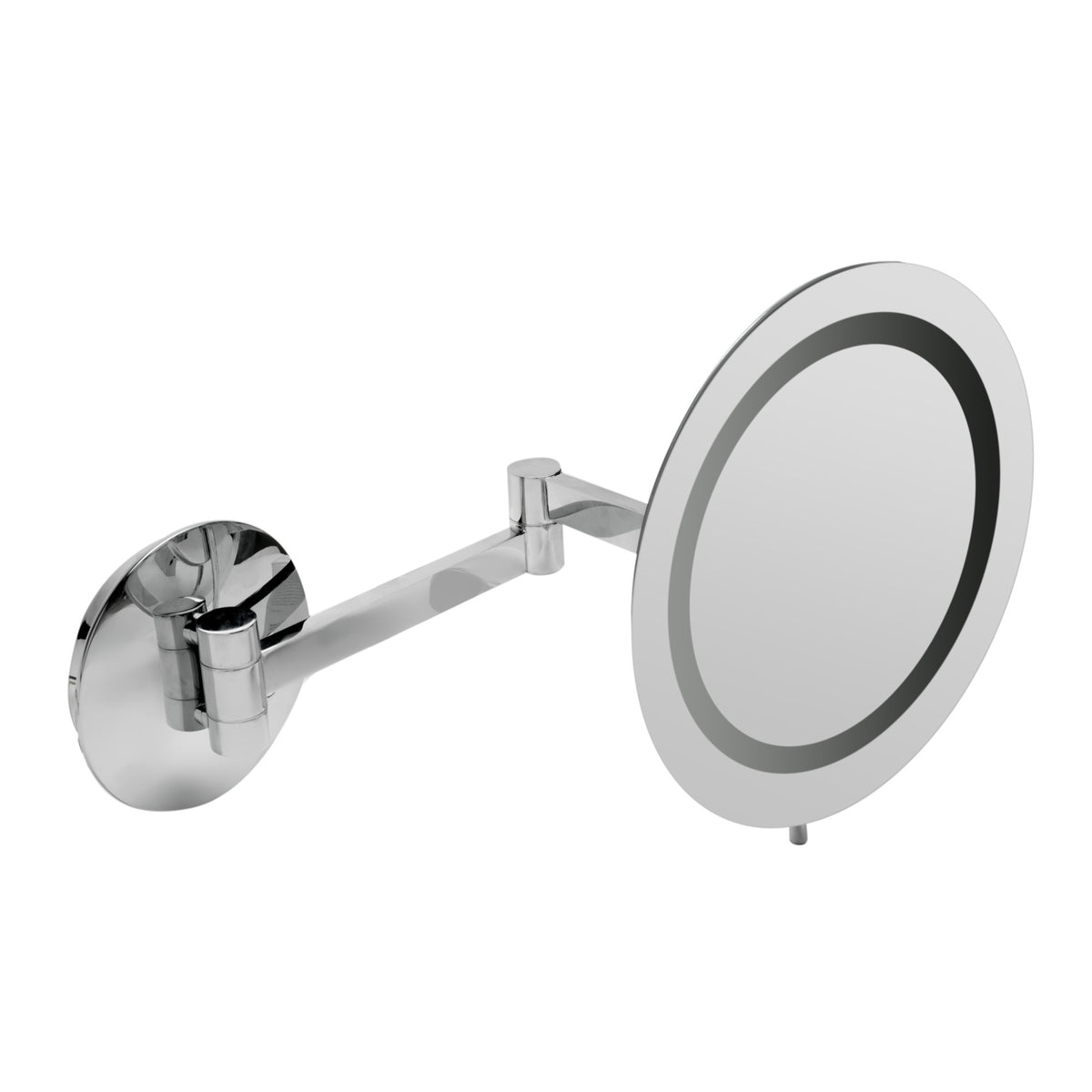 Alfi Brandabm9Wledpcpolished Chrome Wall Mount Round 9 Inch  5X Magnifying Cosmetic Mirror With Light