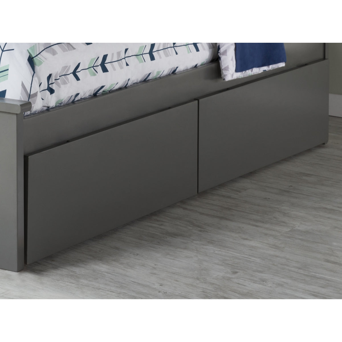 Set Of 2 Queen/King/ Twin Xl Underbed Drawers In Grey