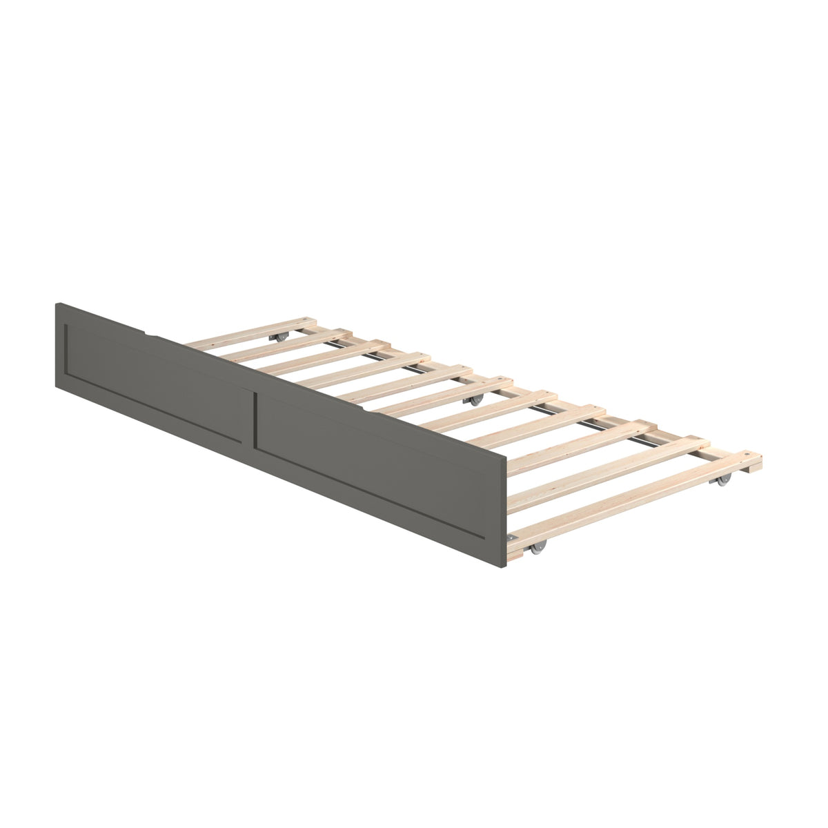 Afi Twin Size Trundle Bed In Grey
