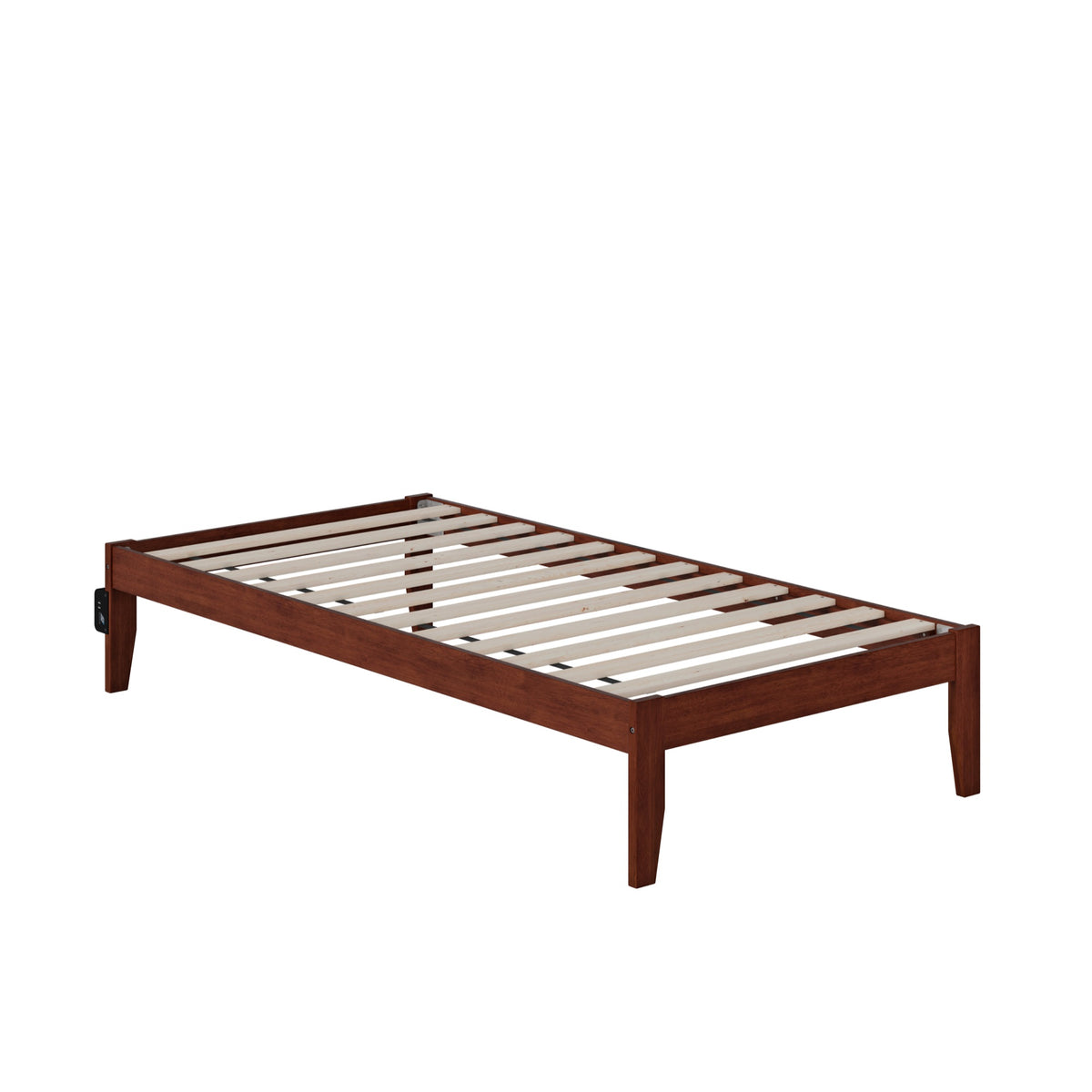 Colorado Twin Bed With Usb Turbo Charger In Walnut