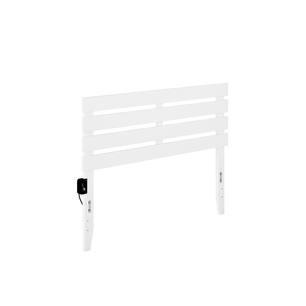 Oxford Full Headboard With Usb Turbo Charger In White