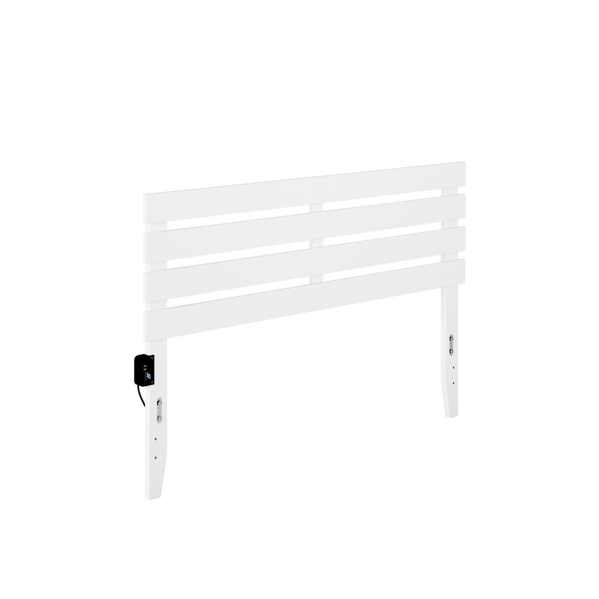 Oxford Queen Headboard With Usb Turbo Charger In White