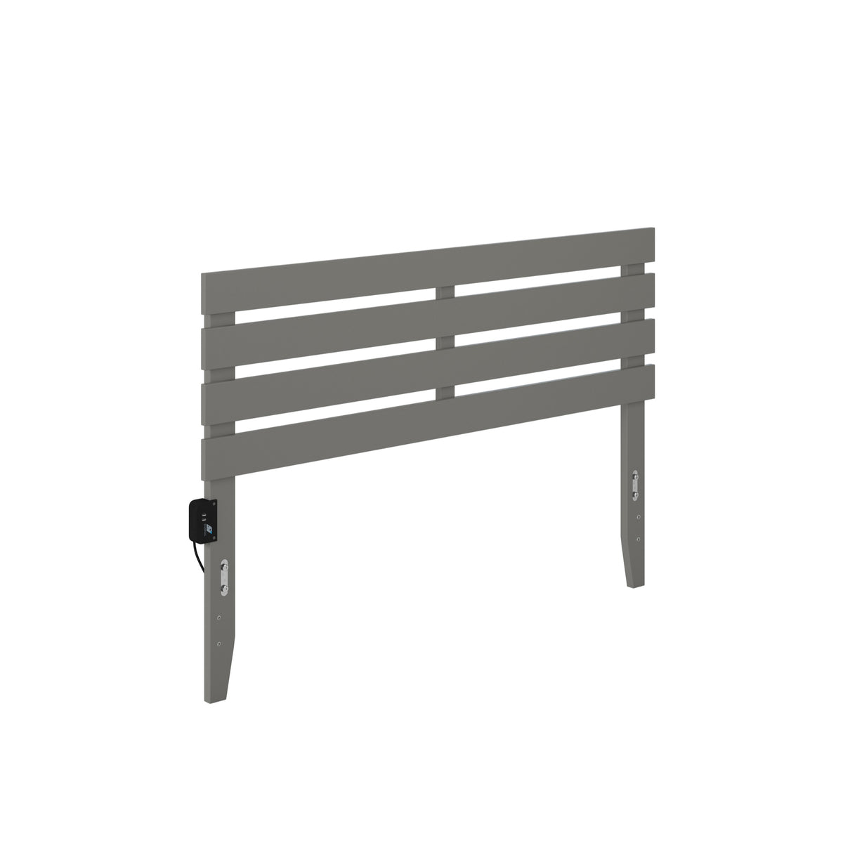 Oxford Queen Headboard With Usb Turbo Charger In Grey