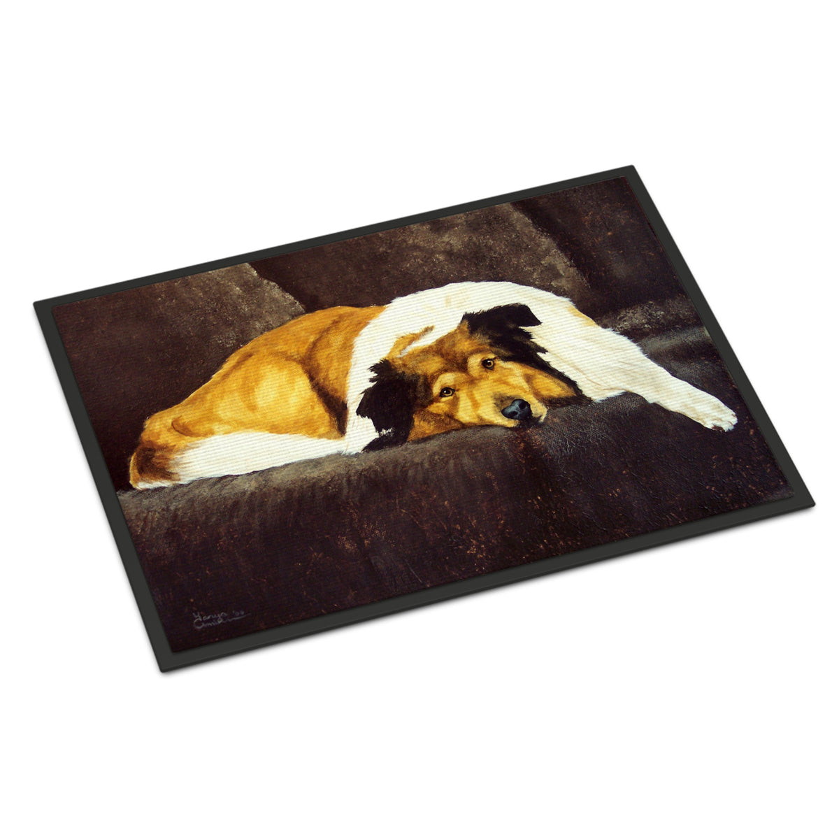 CarolineS Treasures Amb1031Mat Collie By Tanya And Craig Amberson Indoor Or Outdoor Mat, 18 Inch  Inch  X 27 Inch  Inch , Multicolor