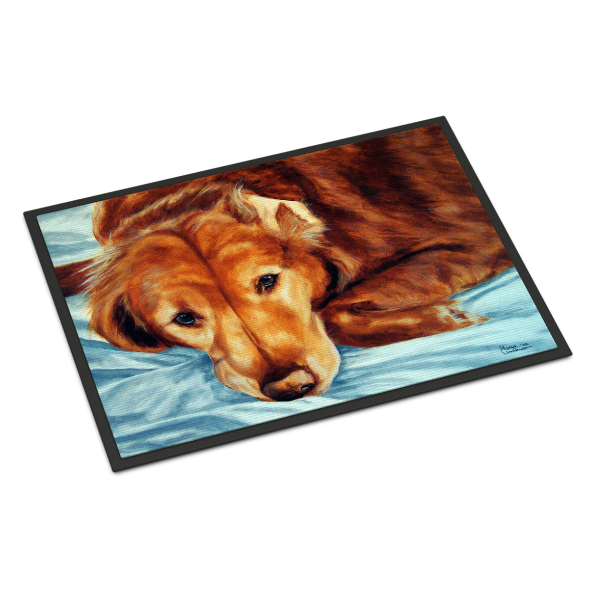 CarolineS Treasures Amb1040Jmat Golden Retriever By Tanya And Craig Amberson Indoor Or Outdoor Mat, 24 Inch  Inch  X 36 Inch  Inch , Multicolor