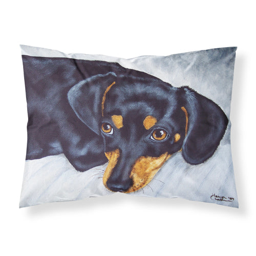 'Caroline'S Treasures Black And Tan Doxie Dachshund Fabric Standard Pillowcase Amb1079Pillowcase, Multicolor'
