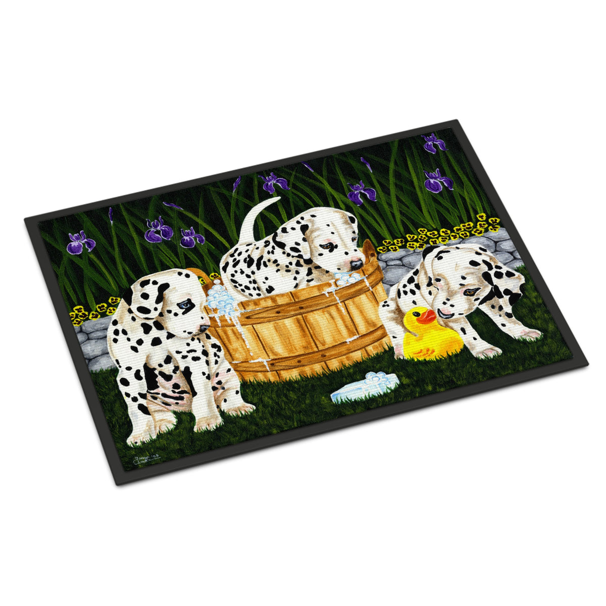 CarolineS Treasures Amb1320Mat Pass The Soap Dalmatian Indoor Or Outdoor Mat, 18 Inch  Inch  X 27 Inch  Inch , Multicolor