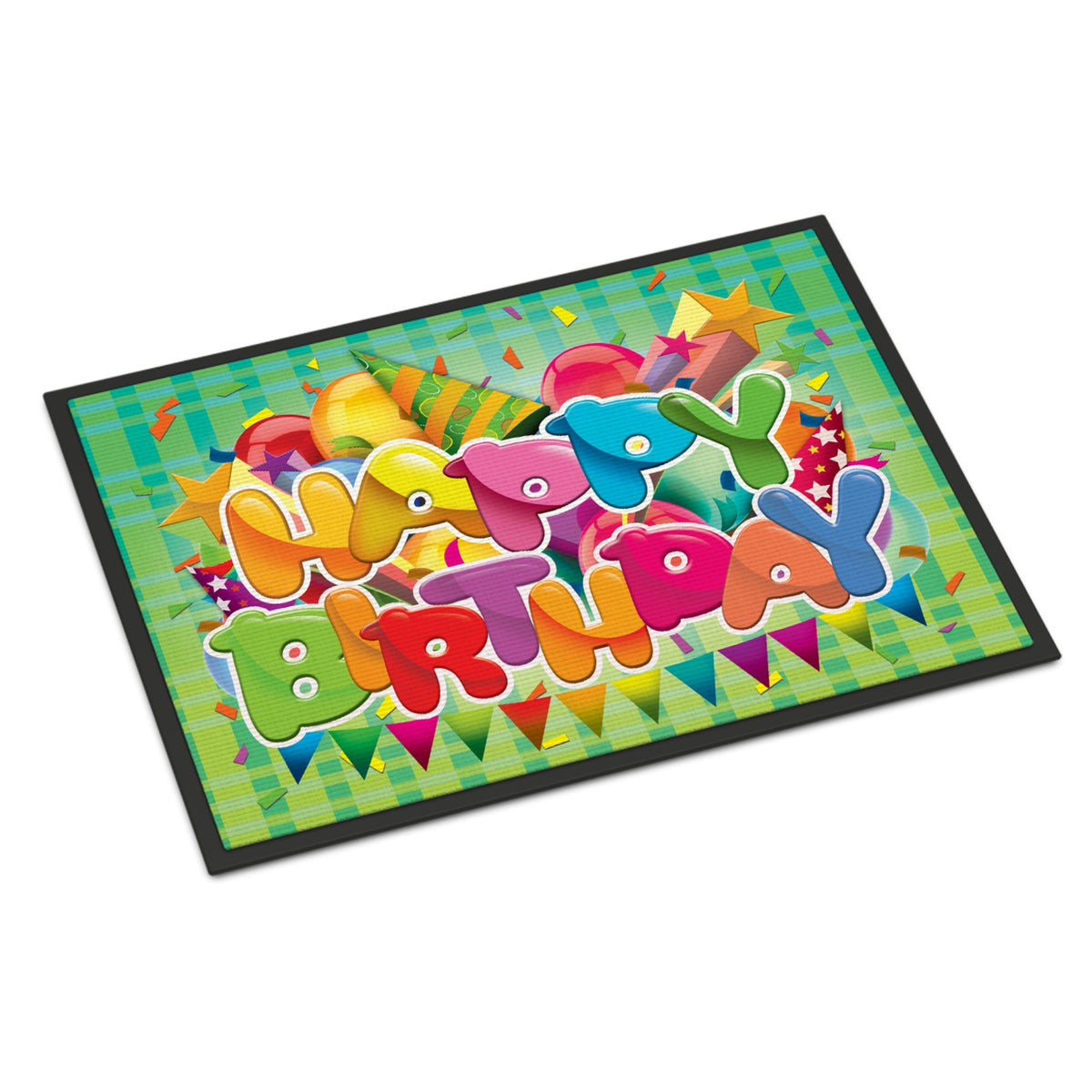 CarolineS Treasures Happy Birthday Indoor Or Outdoor Mat 24X36 Aph8872Jmat, 24 Inch  Inch  X 36 Inch  Inch , Multicolor