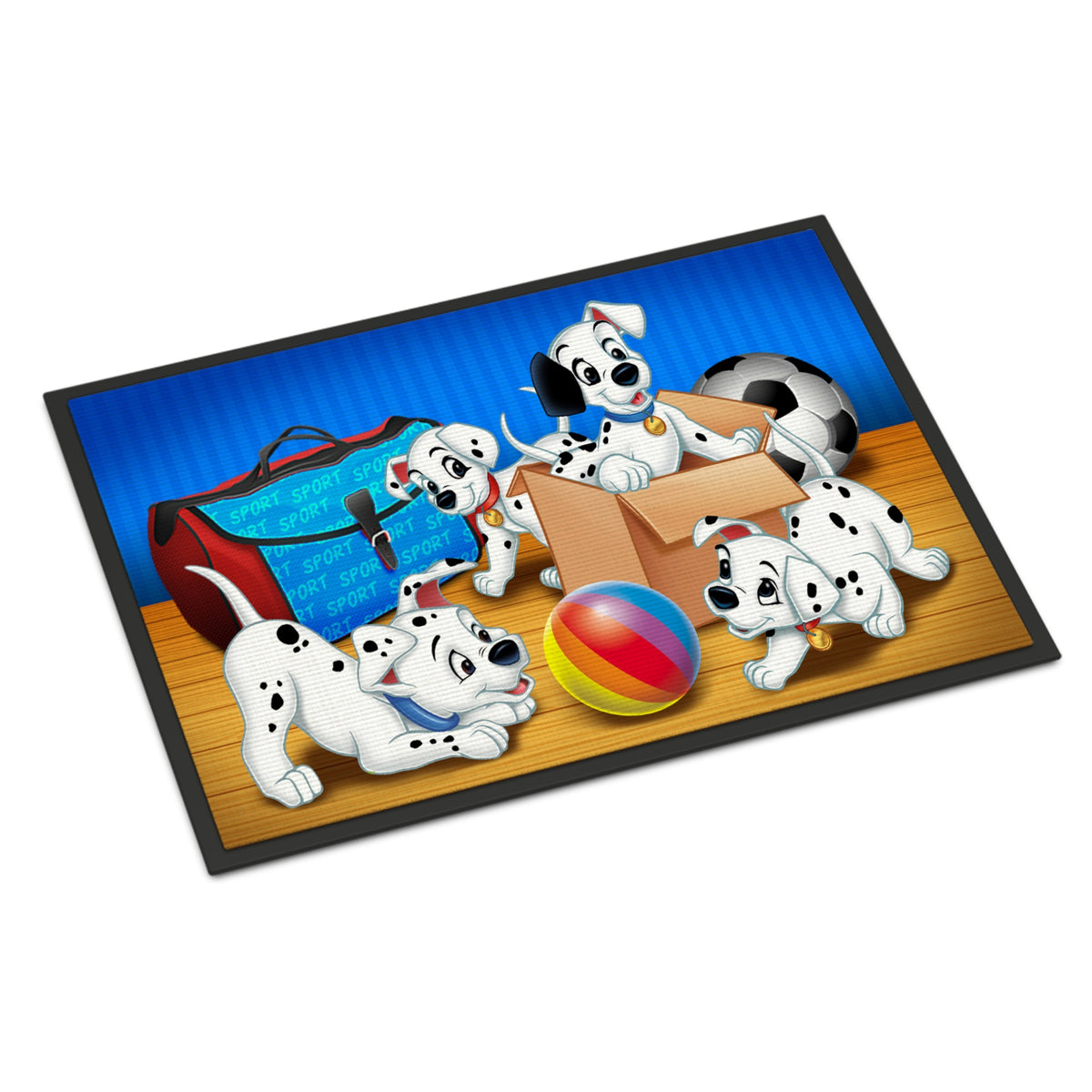CarolineS Treasures Dalmatians Playing Ball Indoor Or Outdoor Mat 24X36 Aph9058Jmat, 24 Inch  Inch  X 36 Inch  Inch , Multicolor
