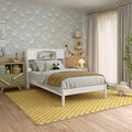 Denver Twin Platform Bed In White
