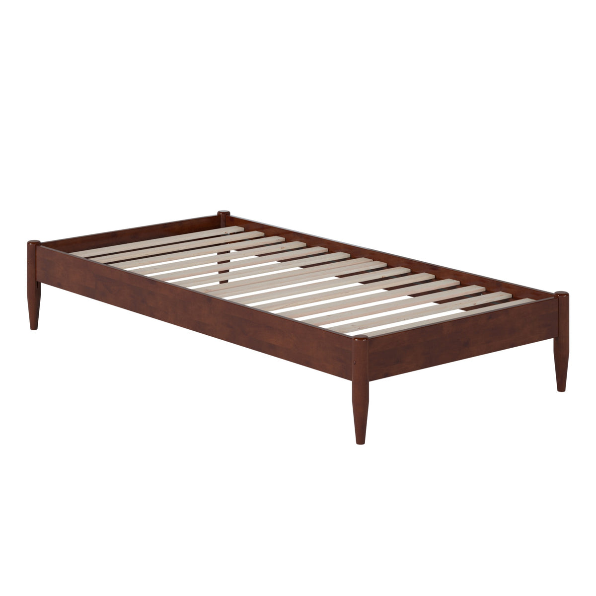 Pasadena Storage Twin Xl Basic Bed In Walnut