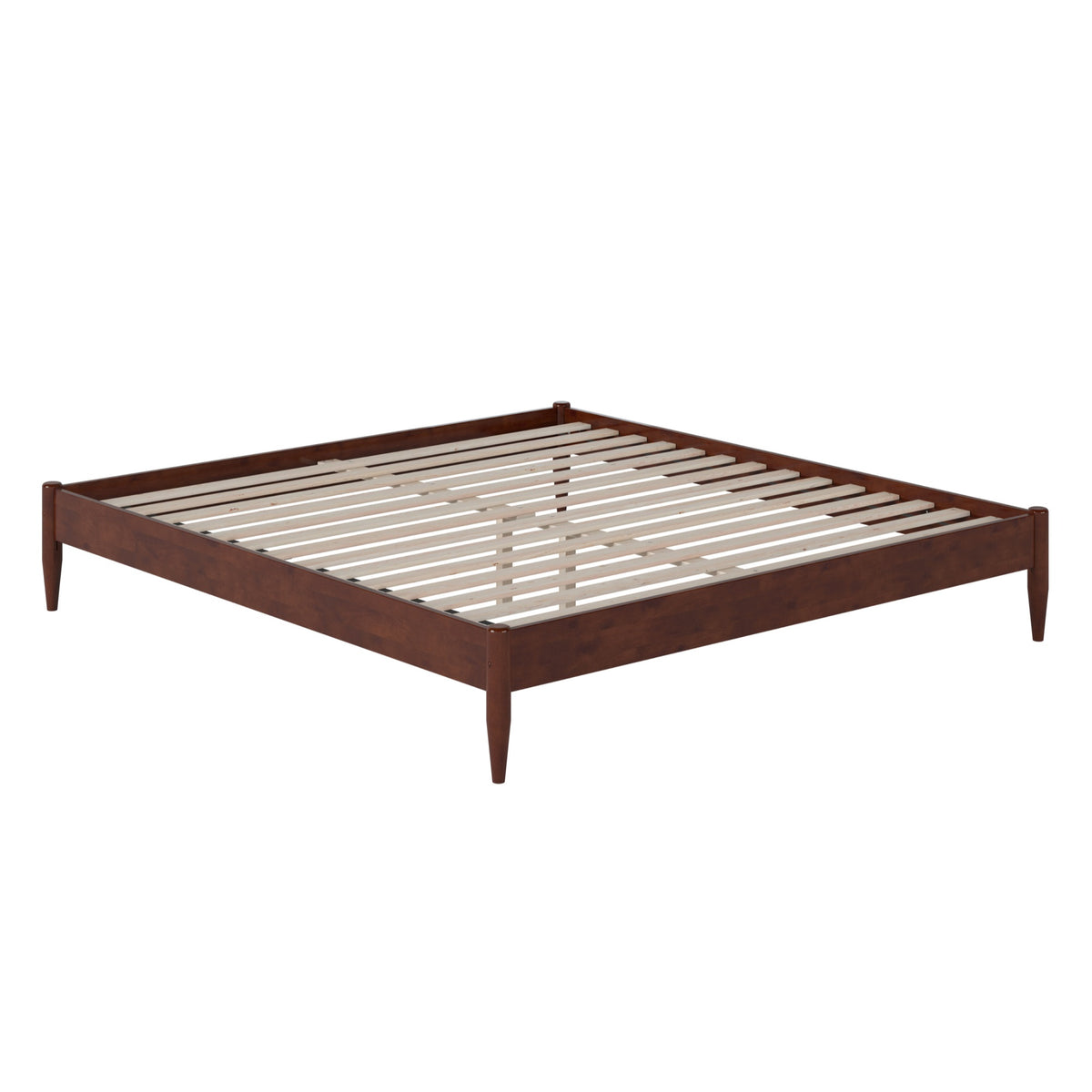 Pasadena Storage King Basic Bed In Walnut