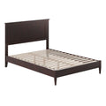 Naples Full Solid Wood Low Profile Platform Bed In Espresso