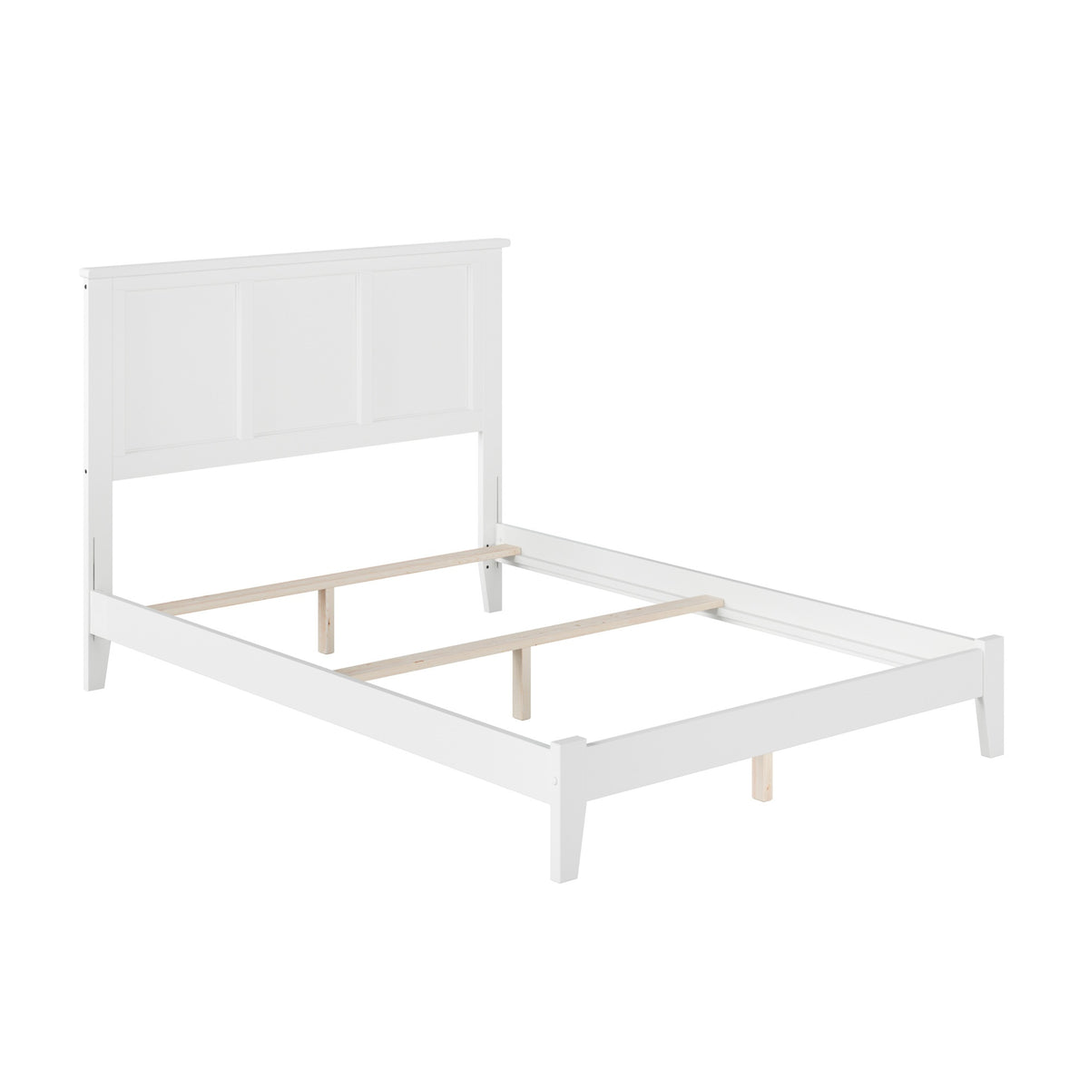 Madison Queen Foundation Bed In White