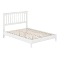 Becket Full Solid Wood Low Profile Platform Bed In White