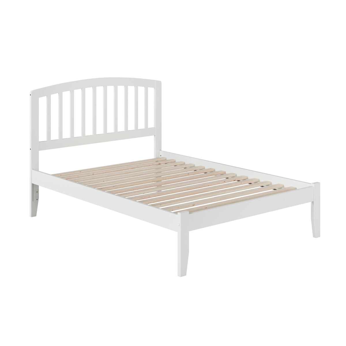 Afi Richmond Full Size Platform Bed With Charging Station In White