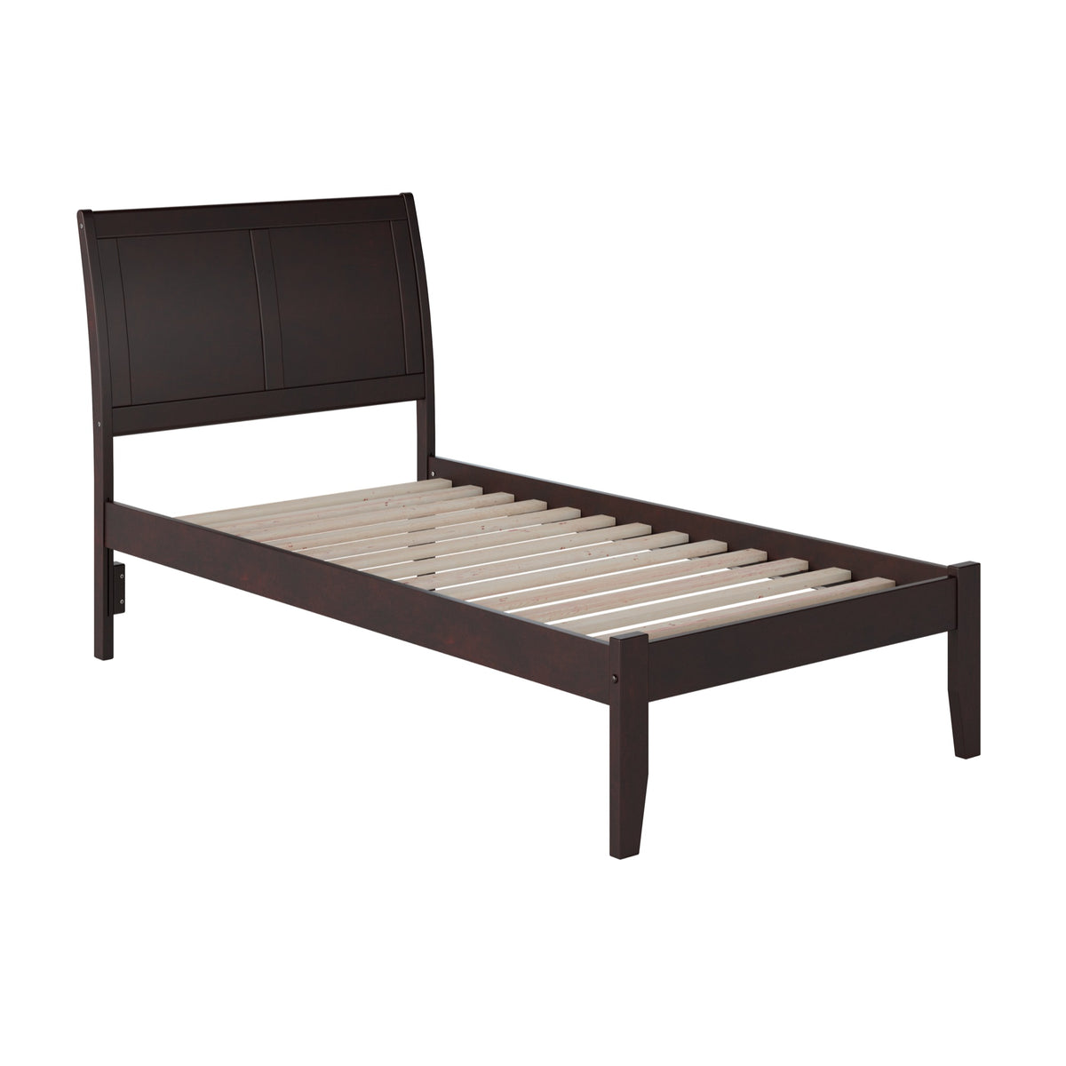 Afi Portland Twin Size Platform Bed With Charging Station In Espresso