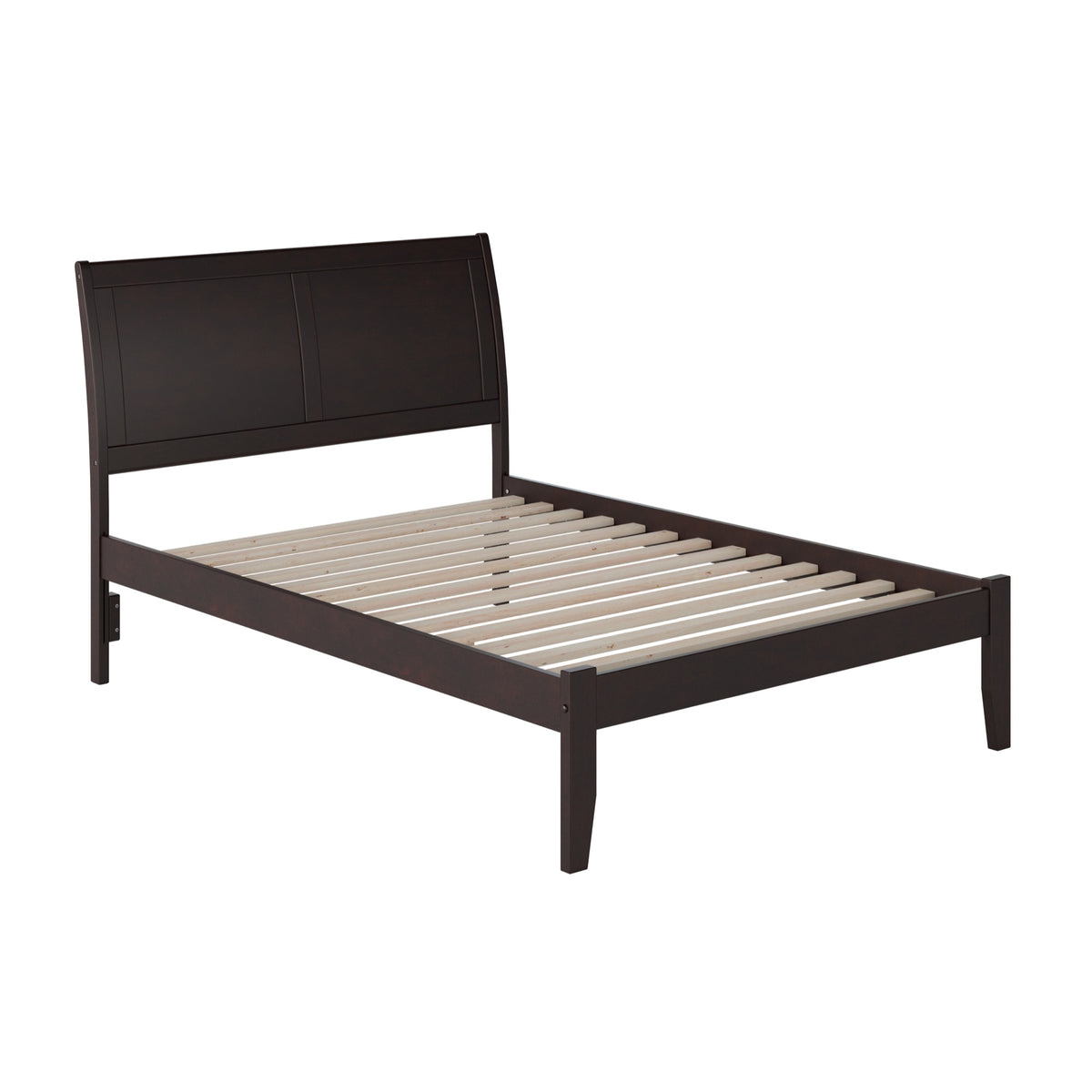 Afi Portland Full Size Platform Bed With Charging Station In Espresso