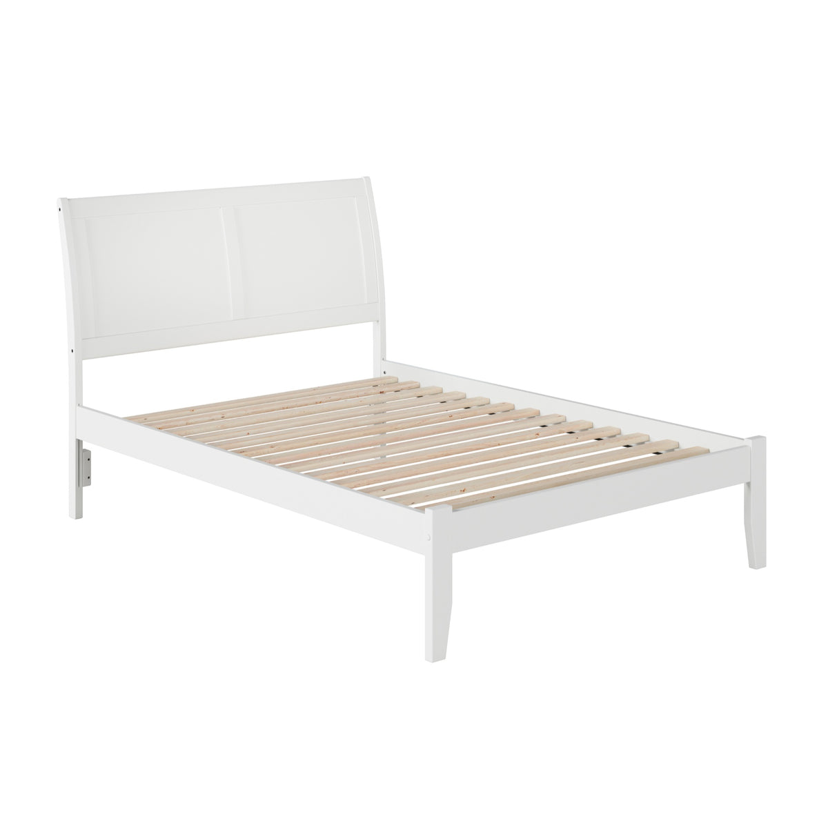 Afi Portland Full Size Platform Bed With Charging Station In White
