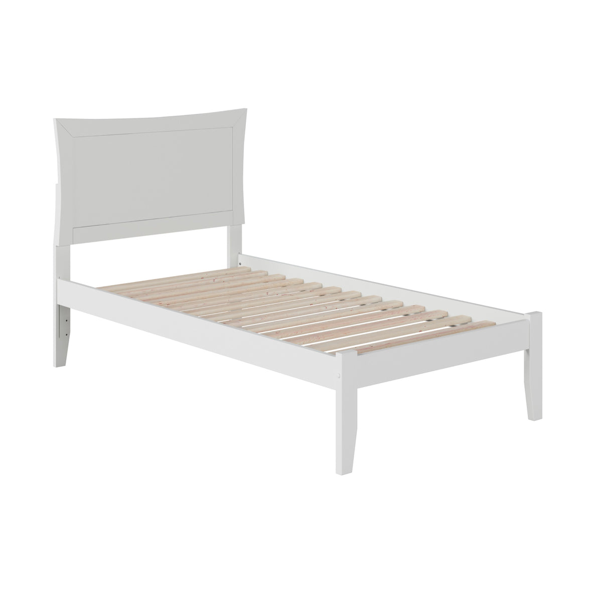 Afi Metro Twin Xl Size Platform Bed With Charging Station In White