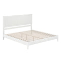 Berkshire King Solid Wood Low Profile Platform Bed In White