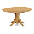 East West Furniture AVNO5-OAK-C Avon 5 Piece Modern Set Includes an Oval Wooden Table with Butterfly Leaf and 4 Linen Fabric Kitchen Dining Chairs, 42x60 Inch, Oak
