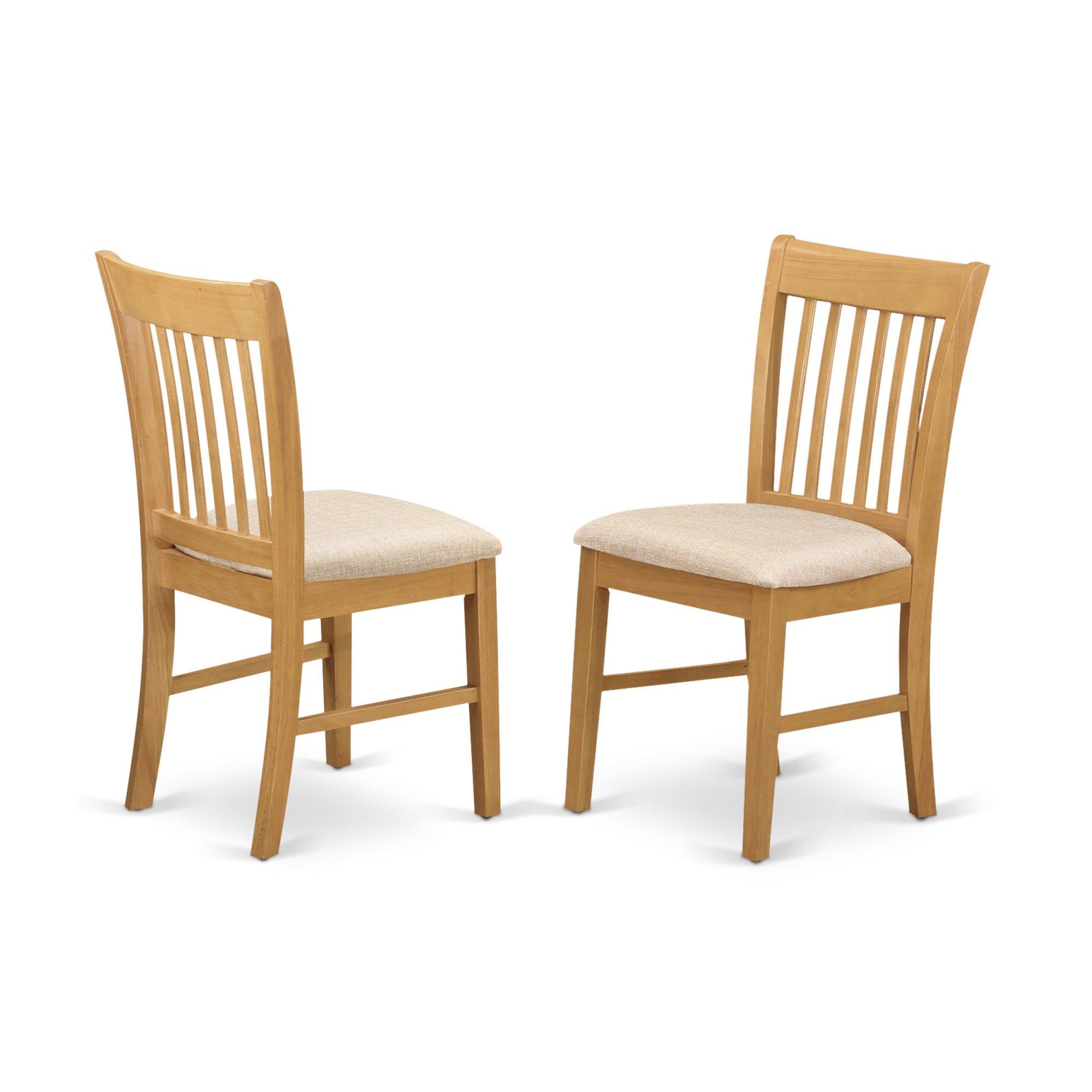East West Furniture AVNO5-OAK-C Avon 5 Piece Modern Set Includes an Oval Wooden Table with Butterfly Leaf and 4 Linen Fabric Kitchen Dining Chairs, 42x60 Inch, Oak