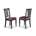 AVON5-BLK-LC 5 Pc Dining room set for 4-Oval dinette Table with Leaf and 4 Dining Chairs