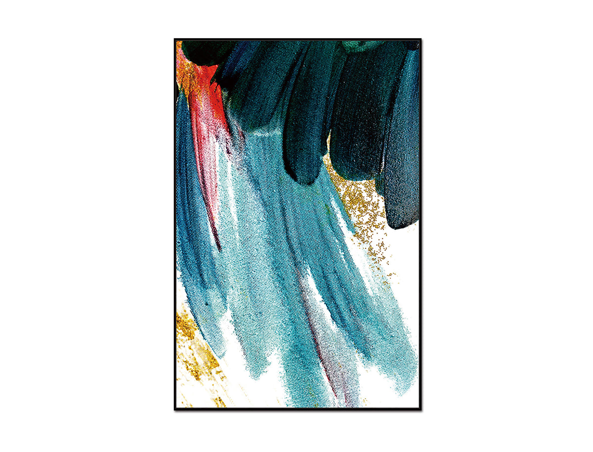 Livia 48 Inch X32 Inch  Canvas Wall Art, Black Ps Frame