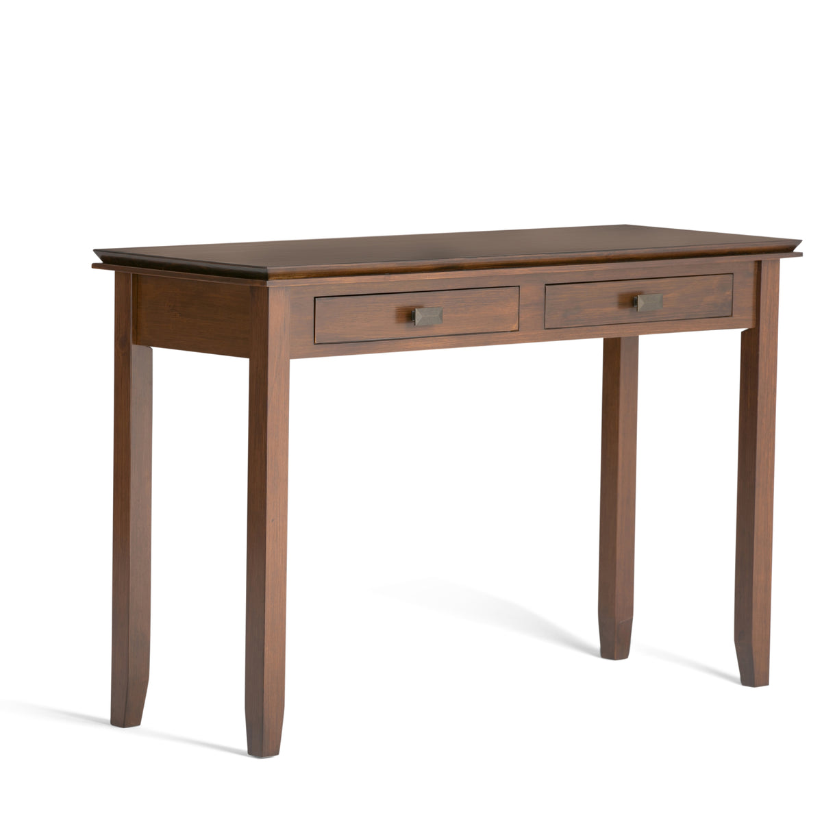 Artisan SOLID WOOD 46 inch Wide Transitional Console Sofa Table in Russet Brown