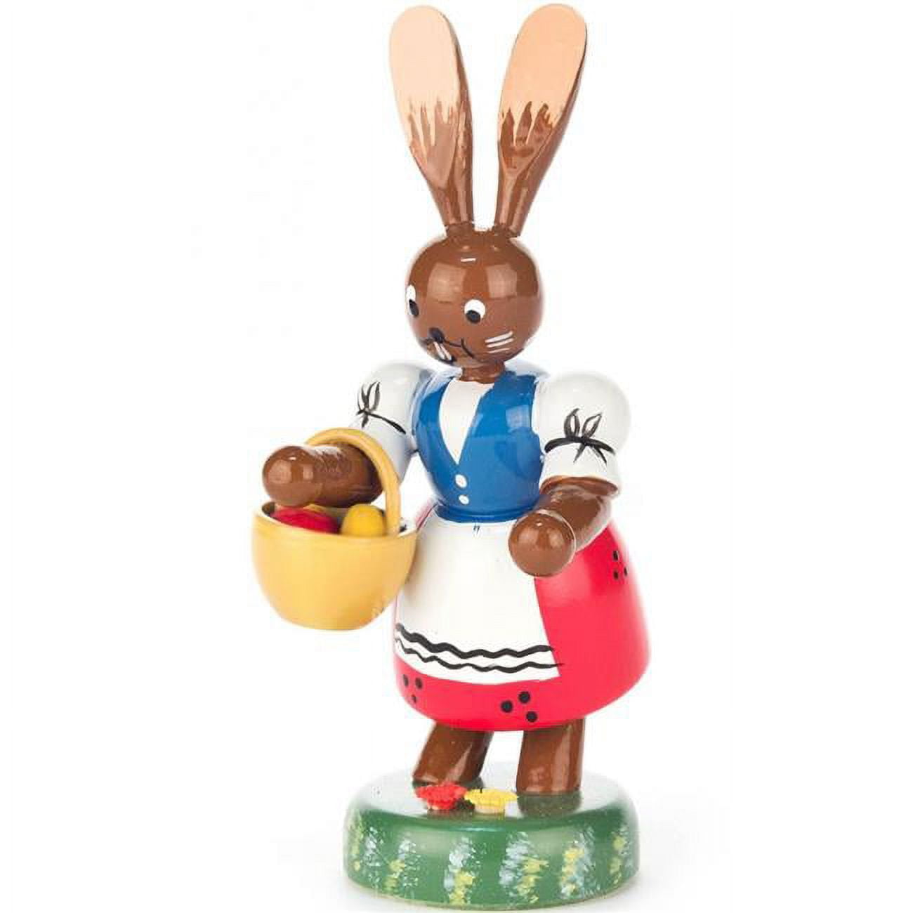 Alexander Taron 224-356 Dregeno Easter Figure - Bunny Lady with Egg Basket