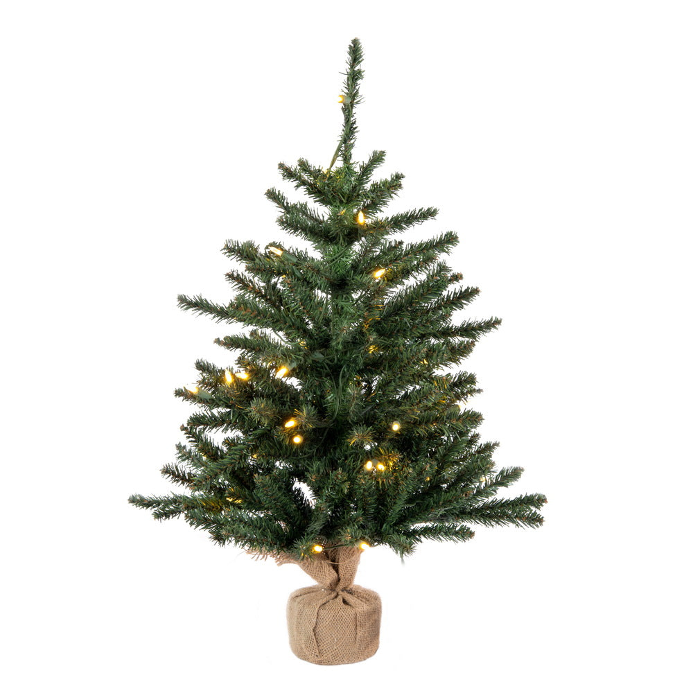 Vickerman 30 Inch  Anoka W/Burlap Base Duraled 50Wmwht  B160431Led