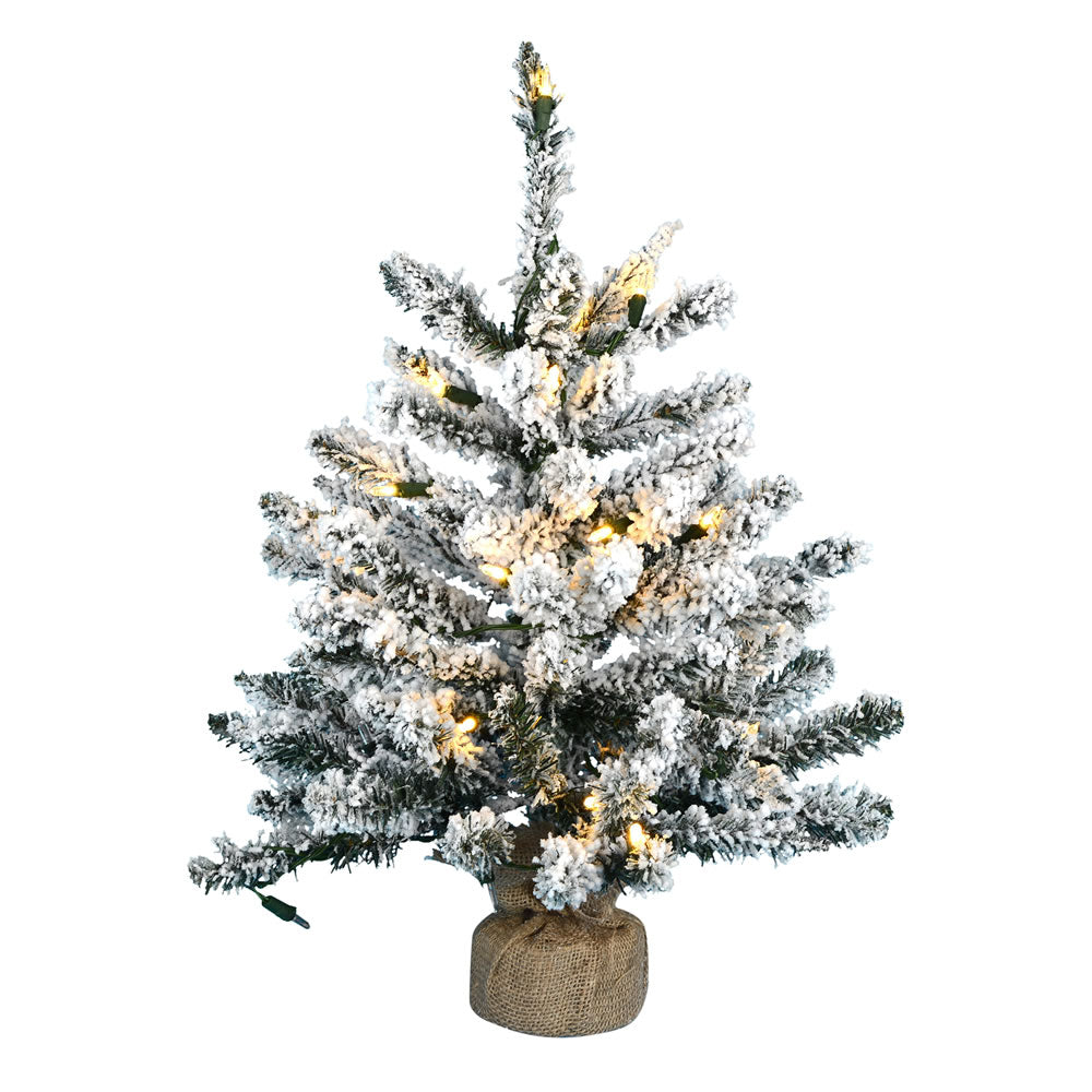 Vickerman 24 Inch  Flocked Anoka W/ Dural Led 35Wmwht  B160525Led