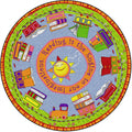 READING IS THE ENGINE RUG 6FT ROUND