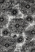 Unique Loom Sofia Collection Area Rug - Grand (5 1 x 8 Rectangle Black/Ivory)