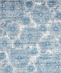 Unique Loom Sofia Collection Area Rug - Grand (8 x 10 Rectangle, Blue/ Ivory)
