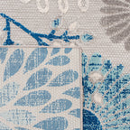 Safavieh Cabana Collection Runner Rug - 2' X 6', Grey & Blue, Floral Design, Non-Shedding & Easy Care, Indoor/Outdoor & Washable-Ideal For Patio, Backyard, Mudroom (Cbn832F)