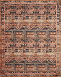Loloi LAYLA Collection, LAY-14, Mocha / Blush, 2-6 x 7-6, .13 Thick, Runner Rug, Soft, Durable, Vintage Inspired, Distressed, 