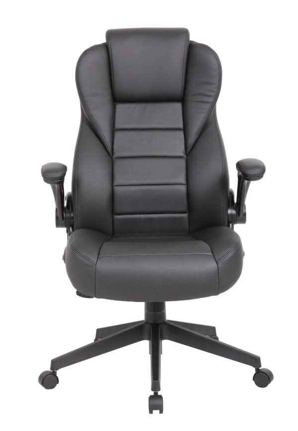 Boss Executive High Back Caressoftplus Flip Arm Chair