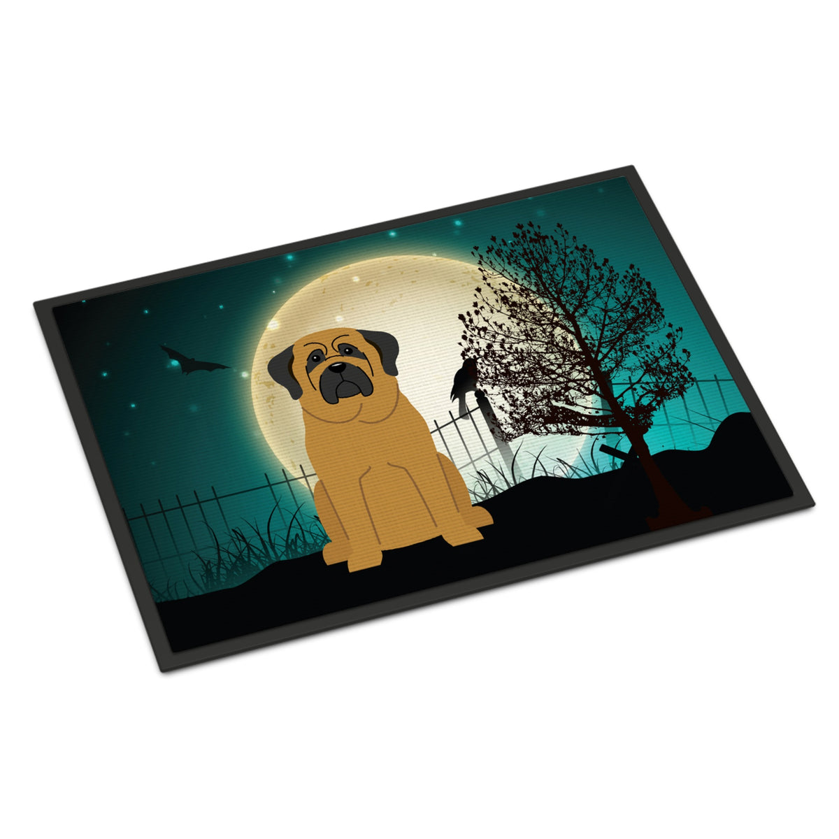 CarolineS Treasures Halloween Scary Mastiff Indoor Or Outdoor Mat 18X27 Bb2208Mat 18 X 27 Inch  Inch  Multicolor