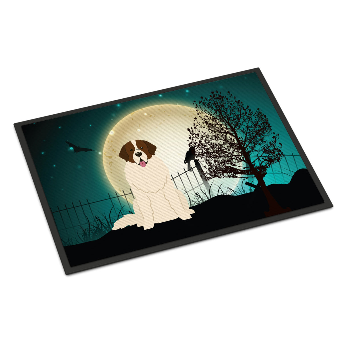 CarolineS Treasures Halloween Scary Moscow Watchdog Indoor Or Outdoor Mat 18X27 Bb2217Mat 18 X 27 Inch  Inch  Multicolor
