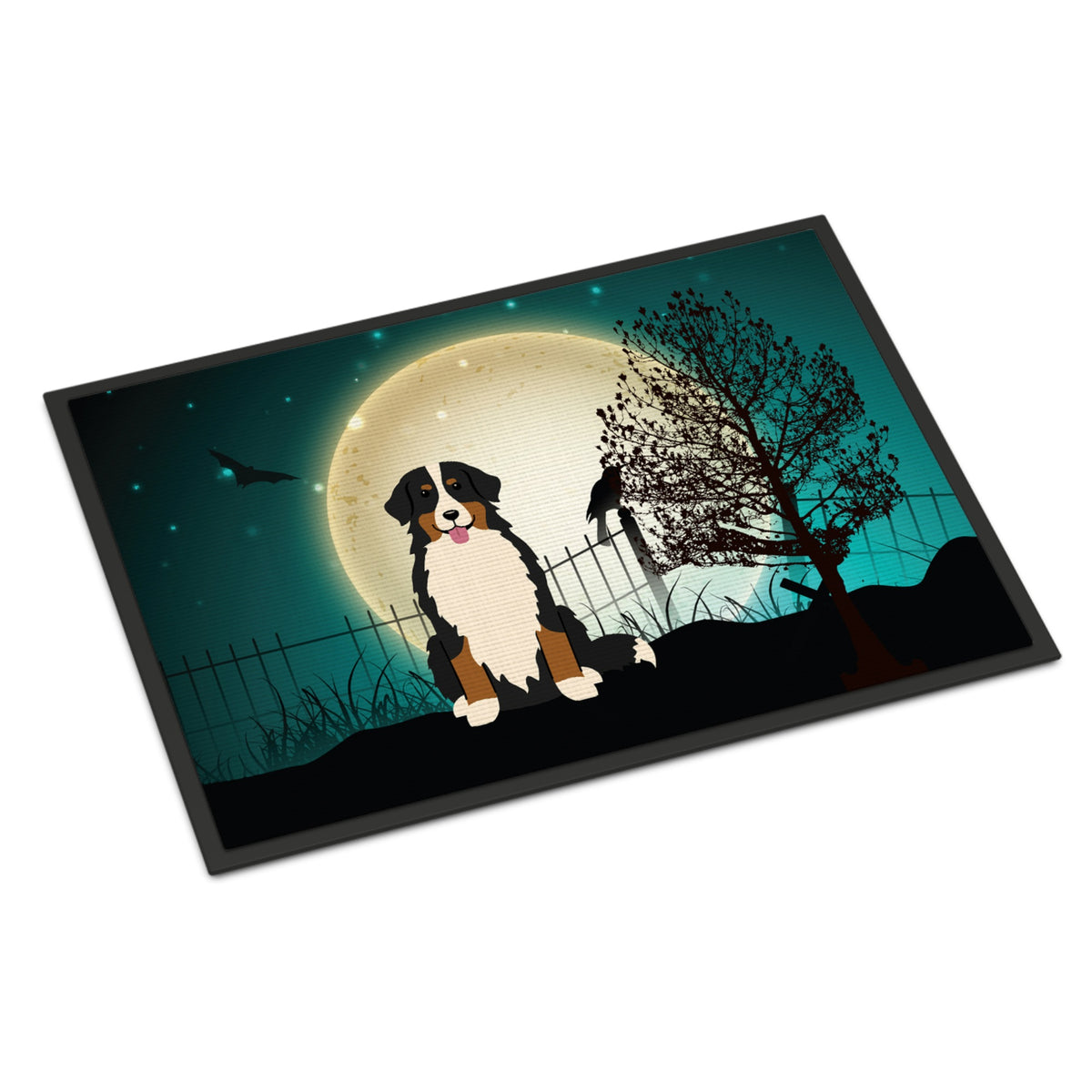 CarolineS Treasures Halloween Scary Bernese Mountain Dog Indoor Or Outdoor Mat 18X27 Bb2226Mat 18 X 27 Inch  Inch  Multicolor