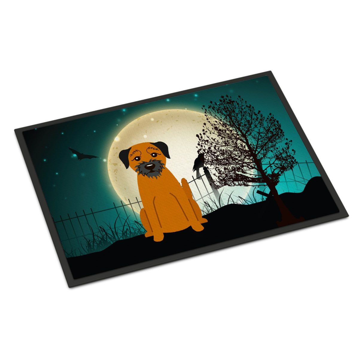 CarolineS Treasures Halloween Scary Border Terrier Indoor Or Outdoor Mat 18X27 Bb2229Mat 18 X 27 Inch  Inch  Multicolor