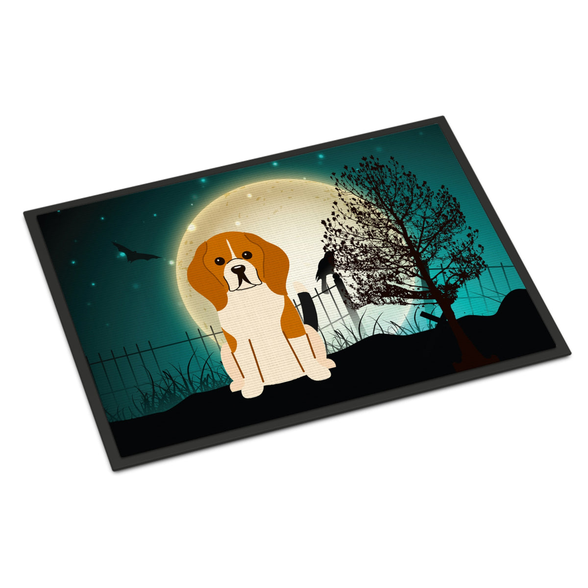 CarolineS Treasures Halloween Scary Beagle Tricolor Indoor Or Outdoor Mat 18X27 Bb2230Mat 18 X 27 Inch  Inch  Multicolor