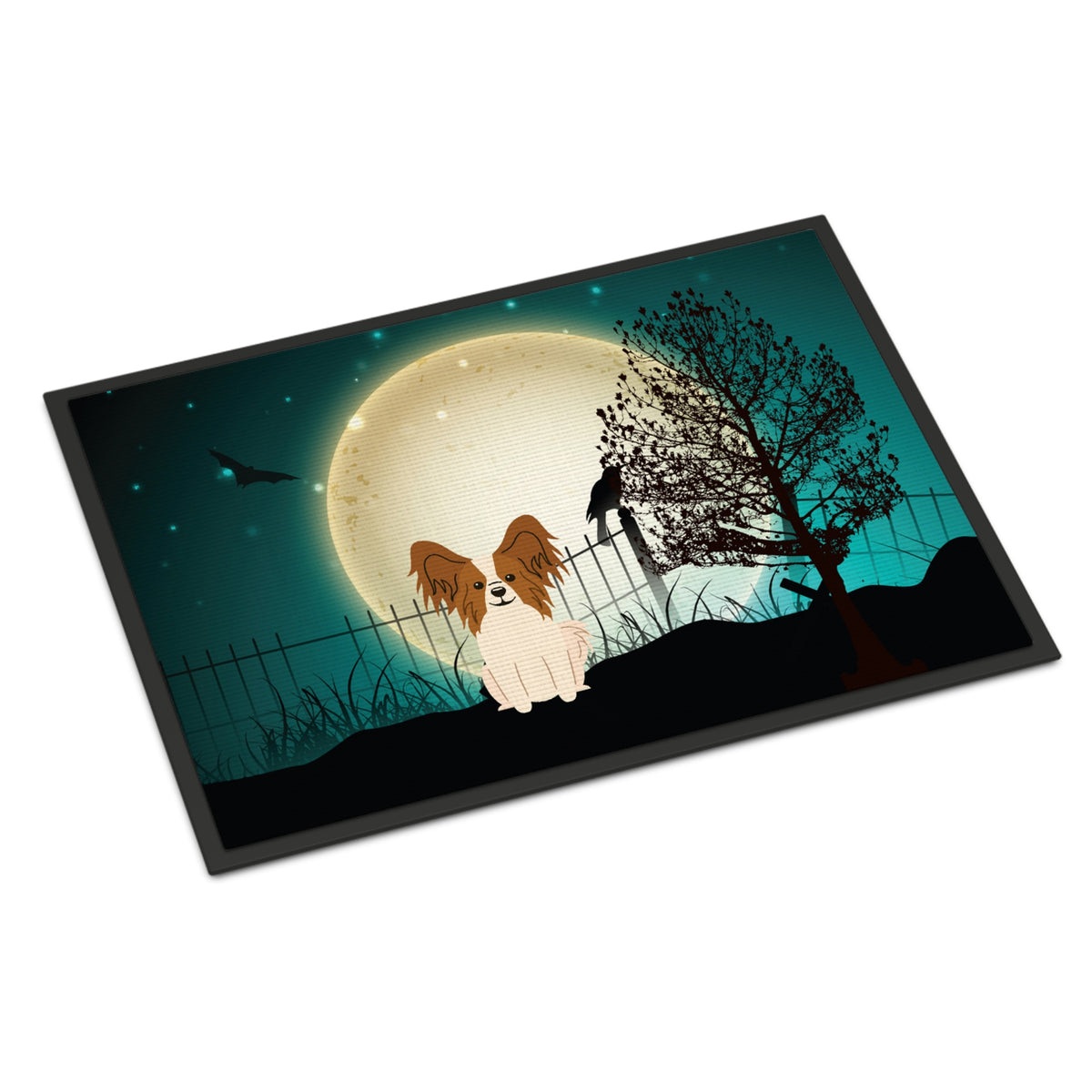 CarolineS Treasures Halloween Scary Papillon Red White Indoor Or Outdoor Mat 18X27 Bb2268Mat 18 X 27 Inch  Inch  Multicolor