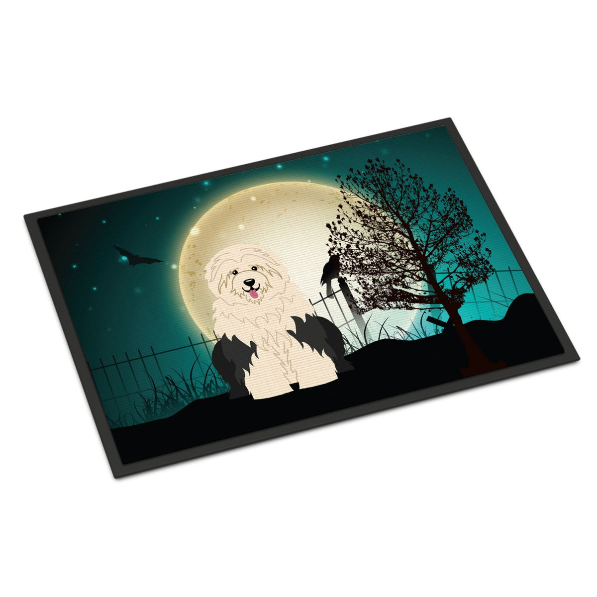 CarolineS Treasures Halloween Scary Old English Sheepdog Indoor Or Outdoor Mat 24X36 Bb2286Jmat 24 X 36 Inch  Inch  Multicolor